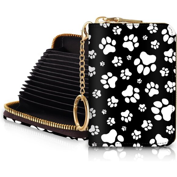 Credit Card Holder for Women, Dog paw - Picture 1 of 6